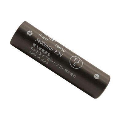 Torchlight High Temperature Lithium Battery , NCR 3400mah 18650 Rechargeable Battery