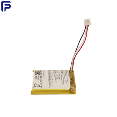 Lithium Ion Wearable Device Battery 800mA 300 Times Cycle Life  ODM For Smart Helmet
