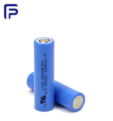 2500mAh 18650 Lithium Ion Rechargeable Battery 3.7V For Safety Equipment