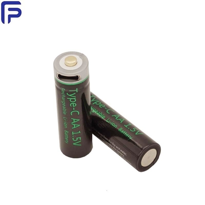 1.5V AA USB Rechargeable Battery 2880mWh 800mAh AL Film With Type C