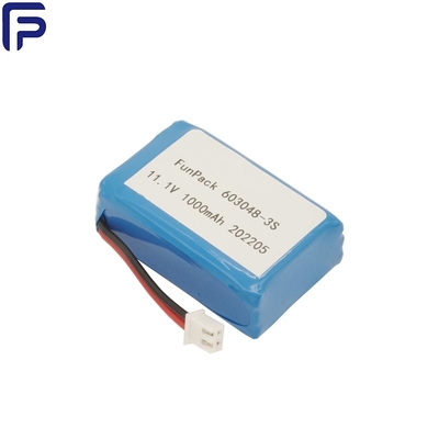 3S 603048 Lithium Ion Battery Pack 11.1V 1000mAh 300 Cycle For Medical Machine