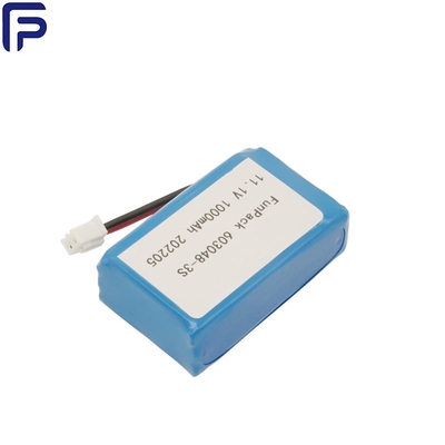 3S 603048 Lithium Ion Battery Pack 11.1V 1000mAh 300 Cycle For Medical Machine