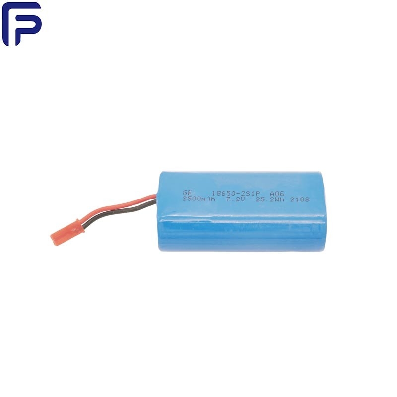 2S1P Lithium 18650 Battery Pack 7.2V 3500mAh Blue Power Battery
