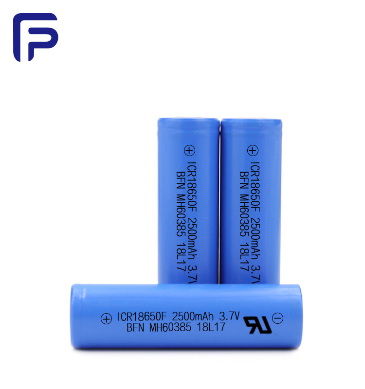2500mAh 18650 Lithium Ion Rechargeable Battery 3.7V For Safety Equipment